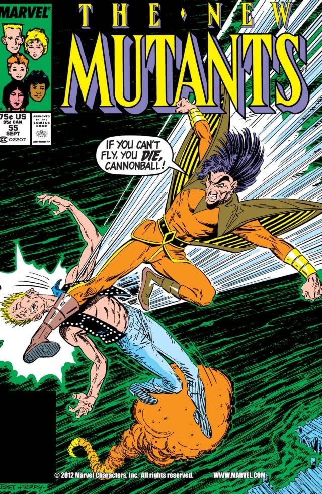 The New Mutants #55 cover