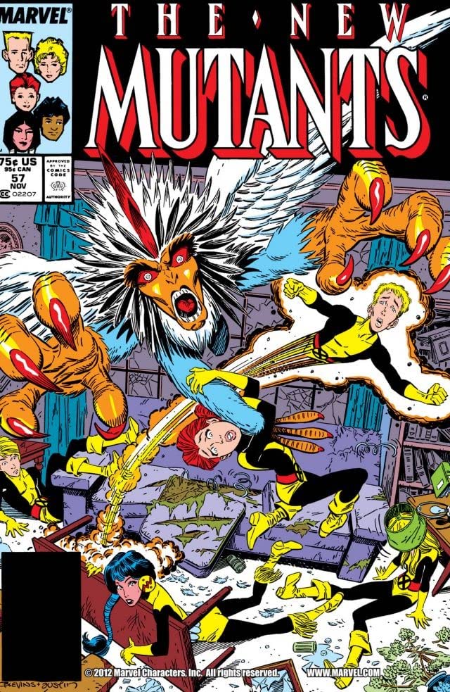 The New Mutants #57 cover