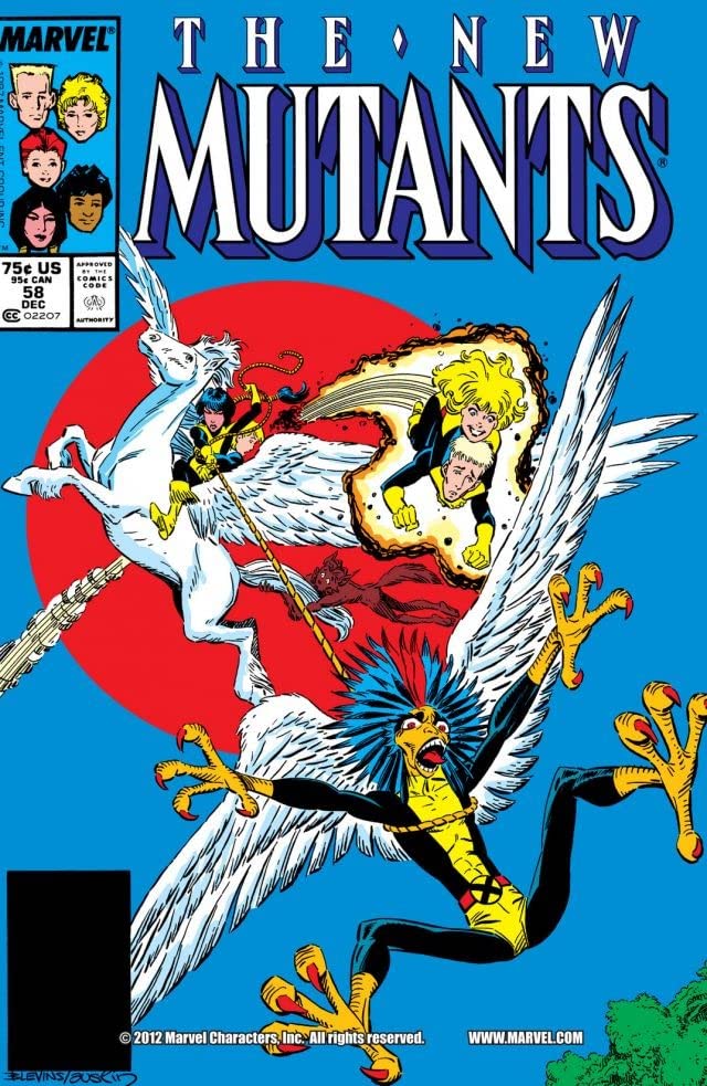 The New Mutants #58 cover