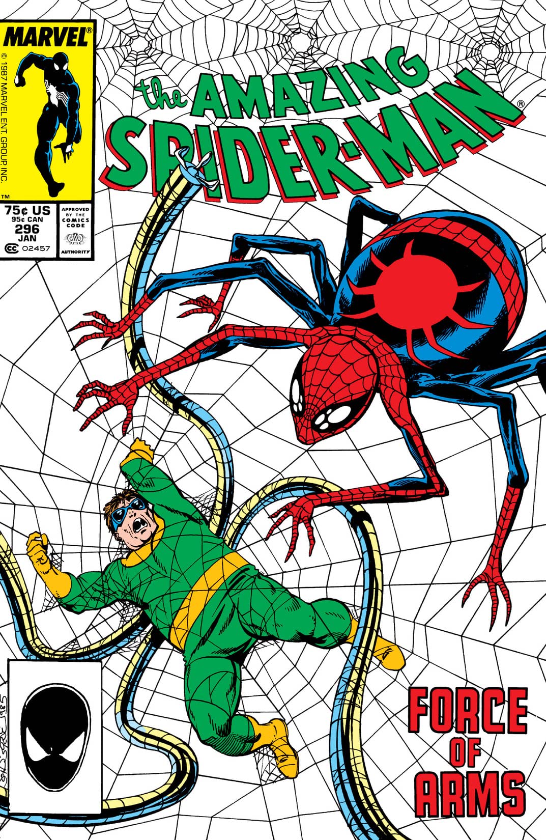 The Amazing Spider-Man #296 cover