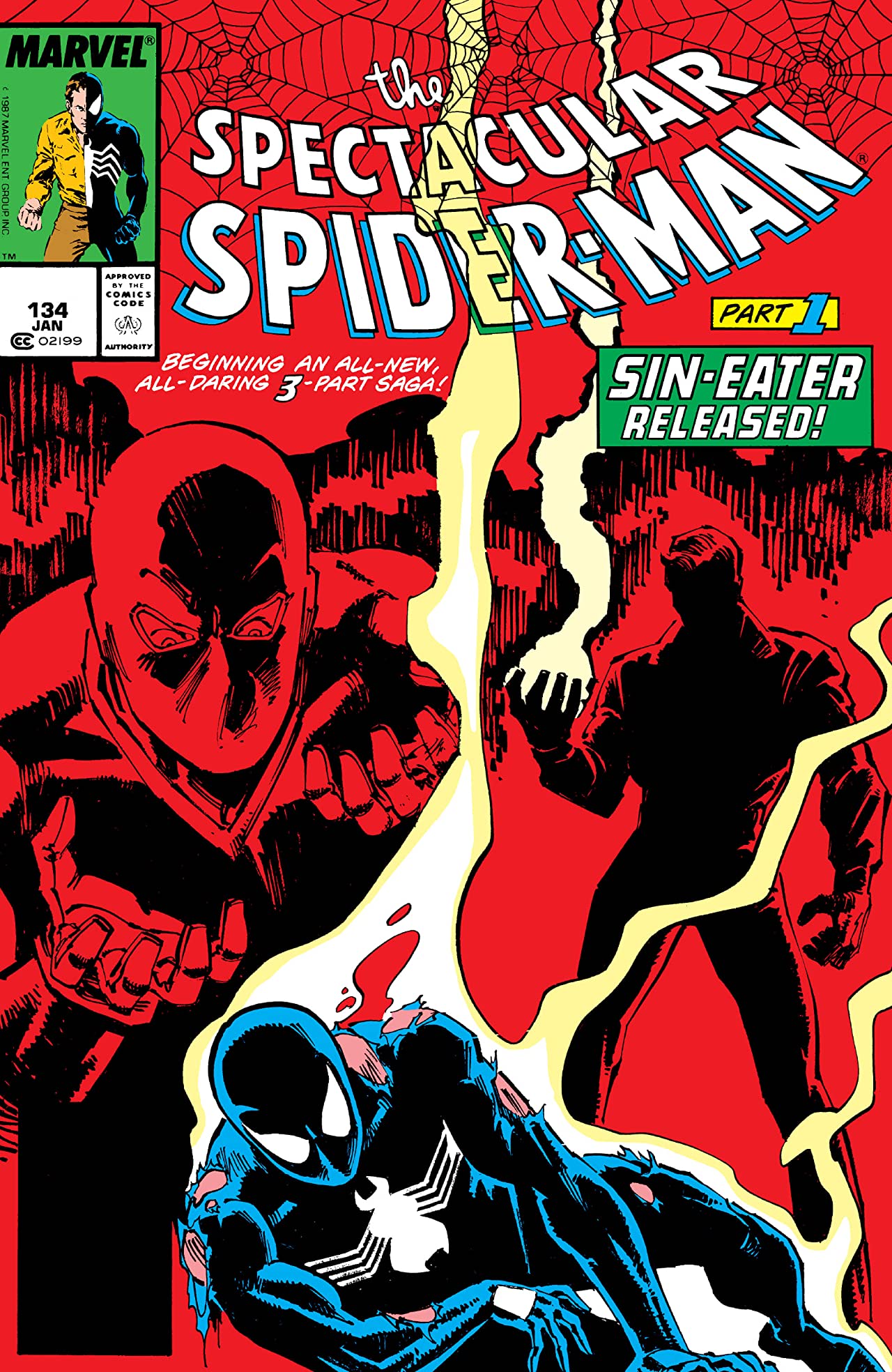 The Spectacular Spider-Man #134 cover