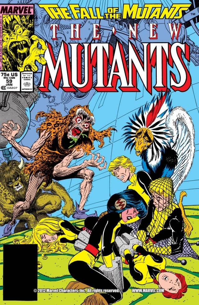 The New Mutants #59 cover