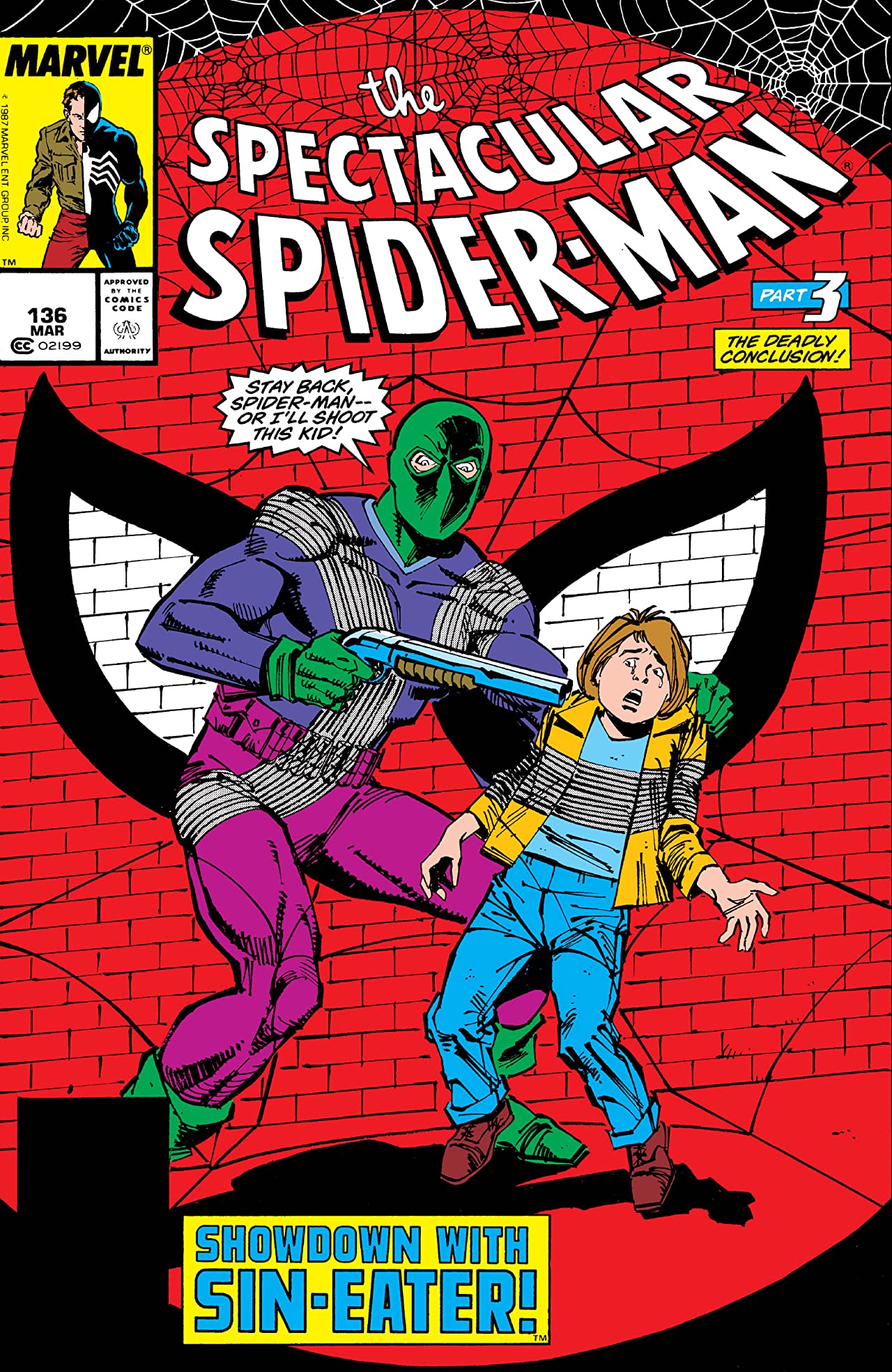 The Spectacular Spider-Man #136 cover