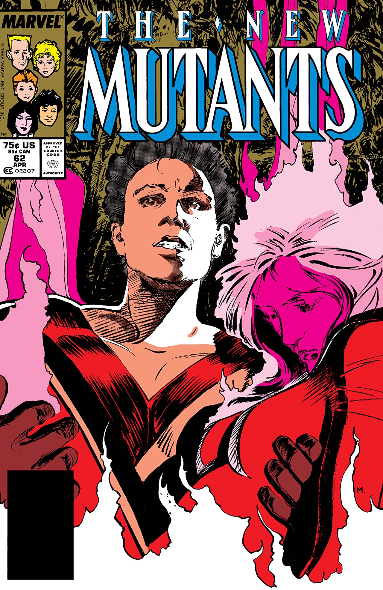 The New Mutants #62 cover