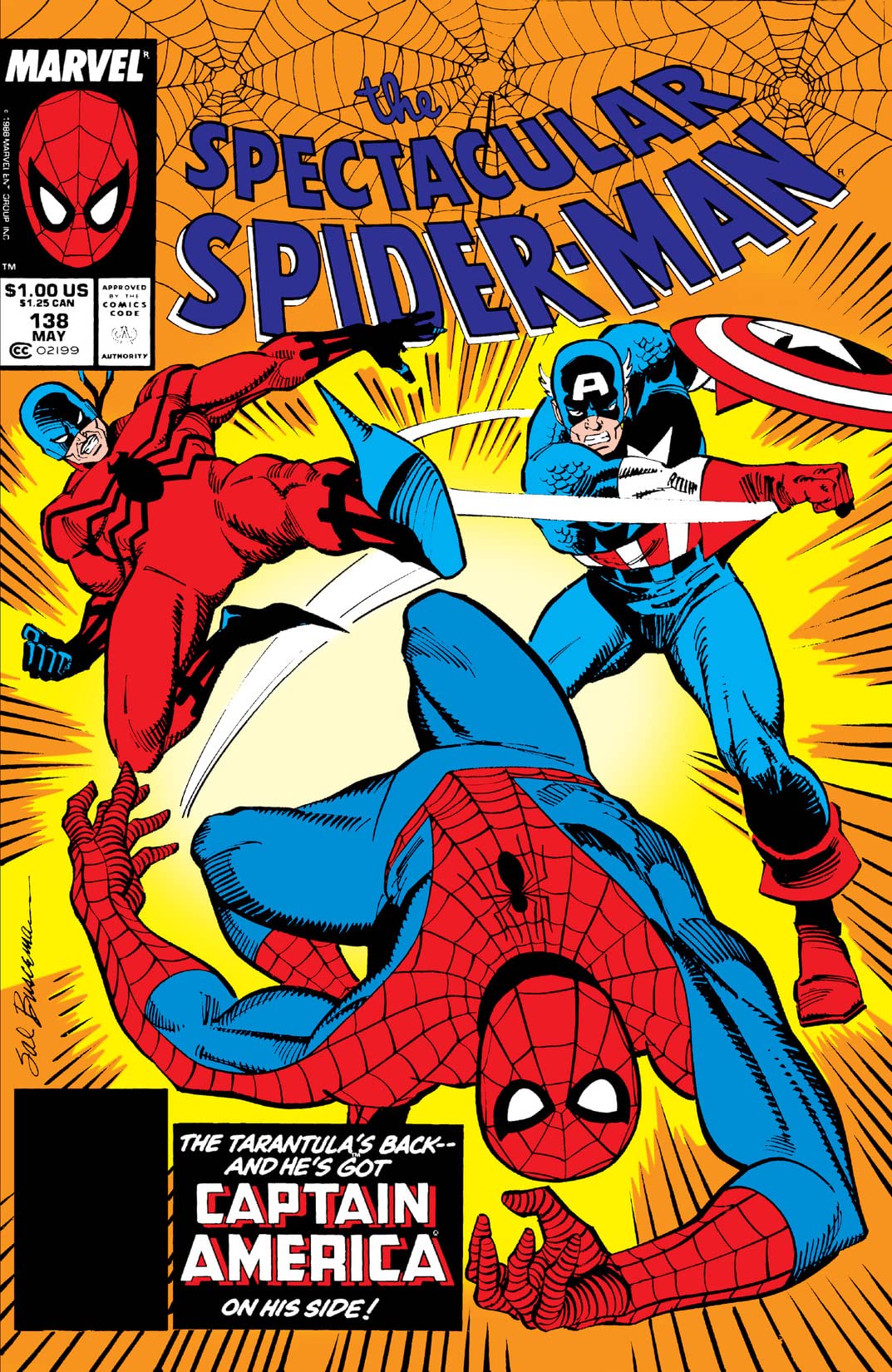 The Spectacular Spider-Man #138 cover