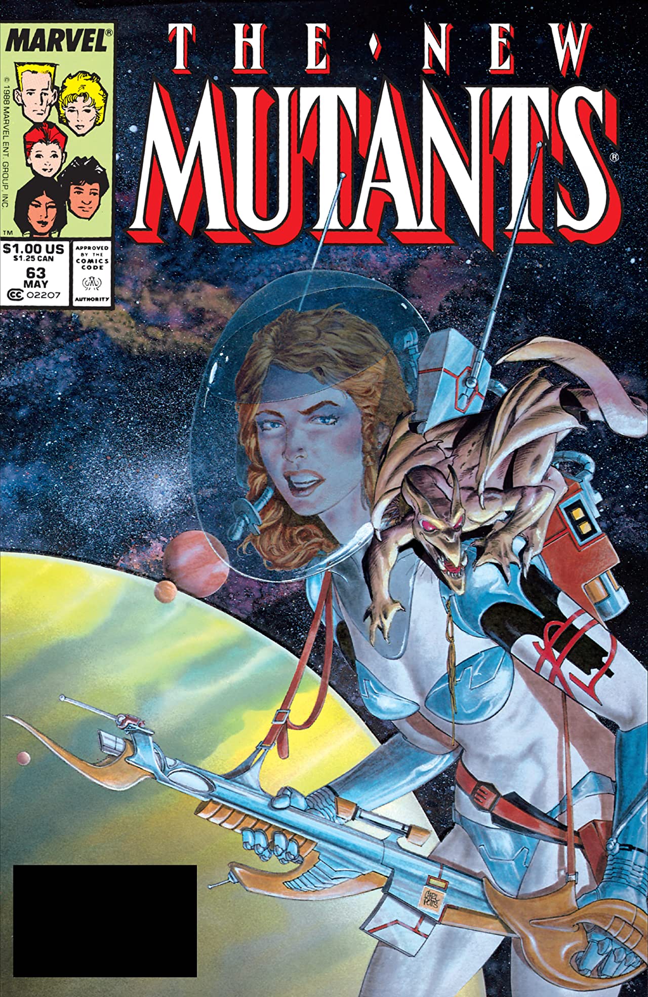 The New Mutants #63 cover