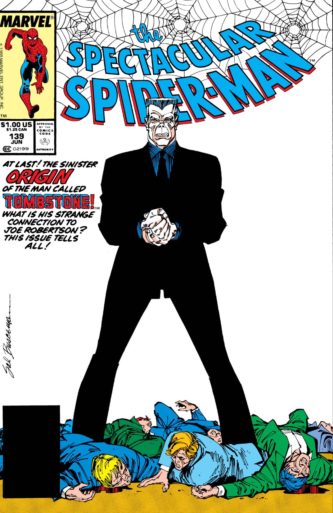 The Spectacular Spider-Man #139 cover