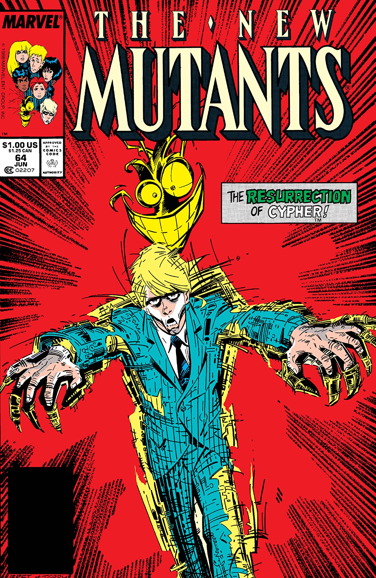 The New Mutants #64 cover
