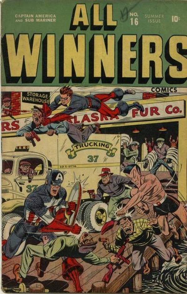 All-Winners Comics #16 cover