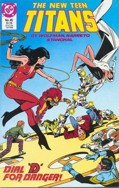 The New Teen Titans #45 cover
