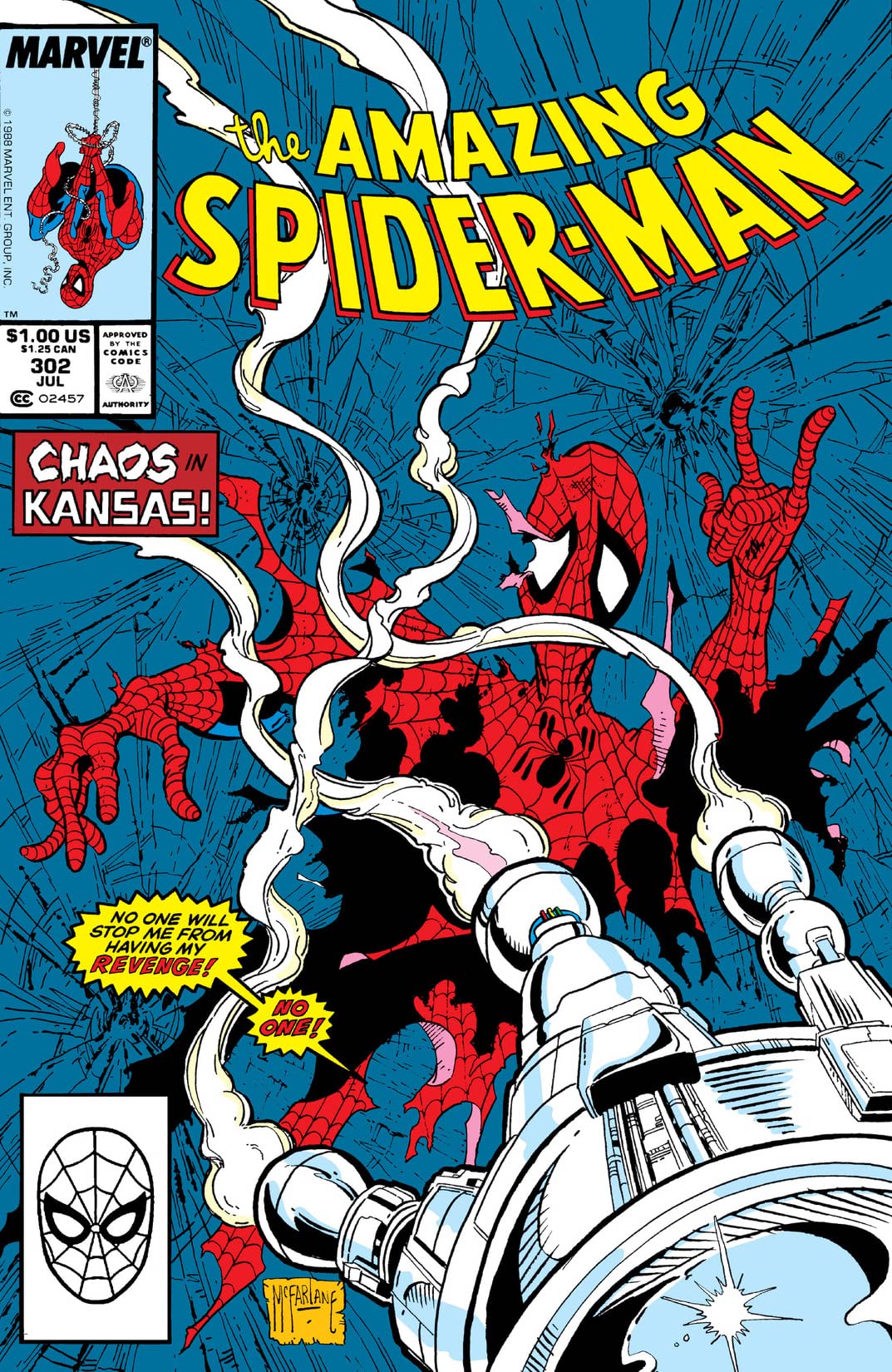 The Amazing Spider-Man #302 cover
