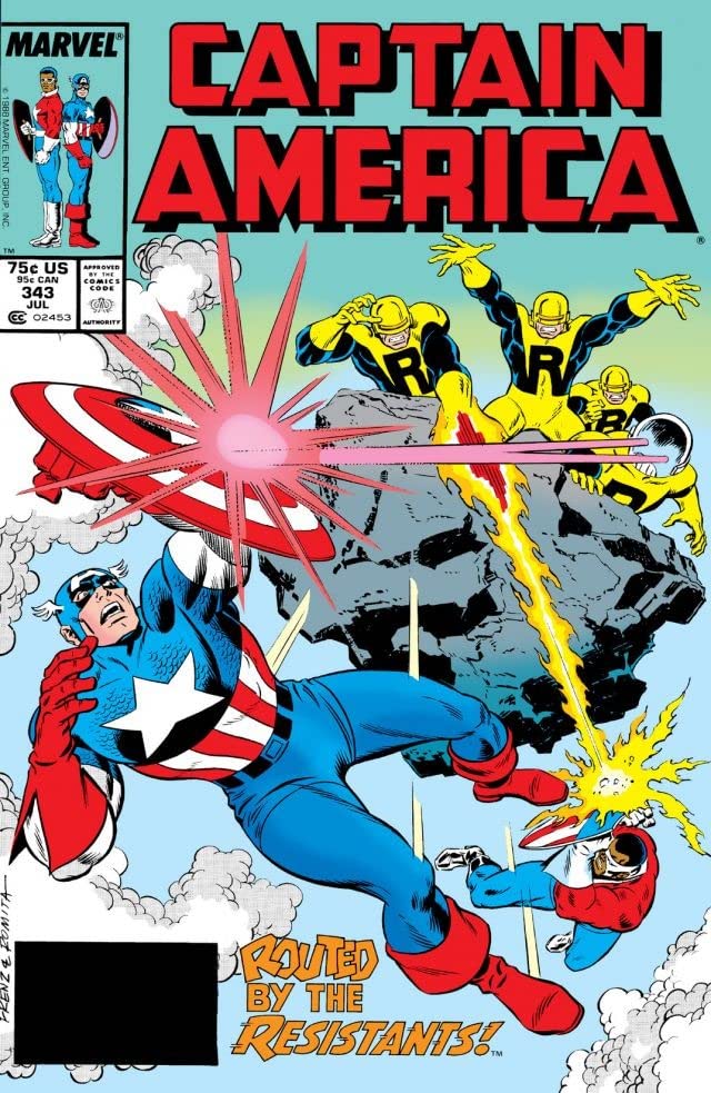 Captain America #343 cover
