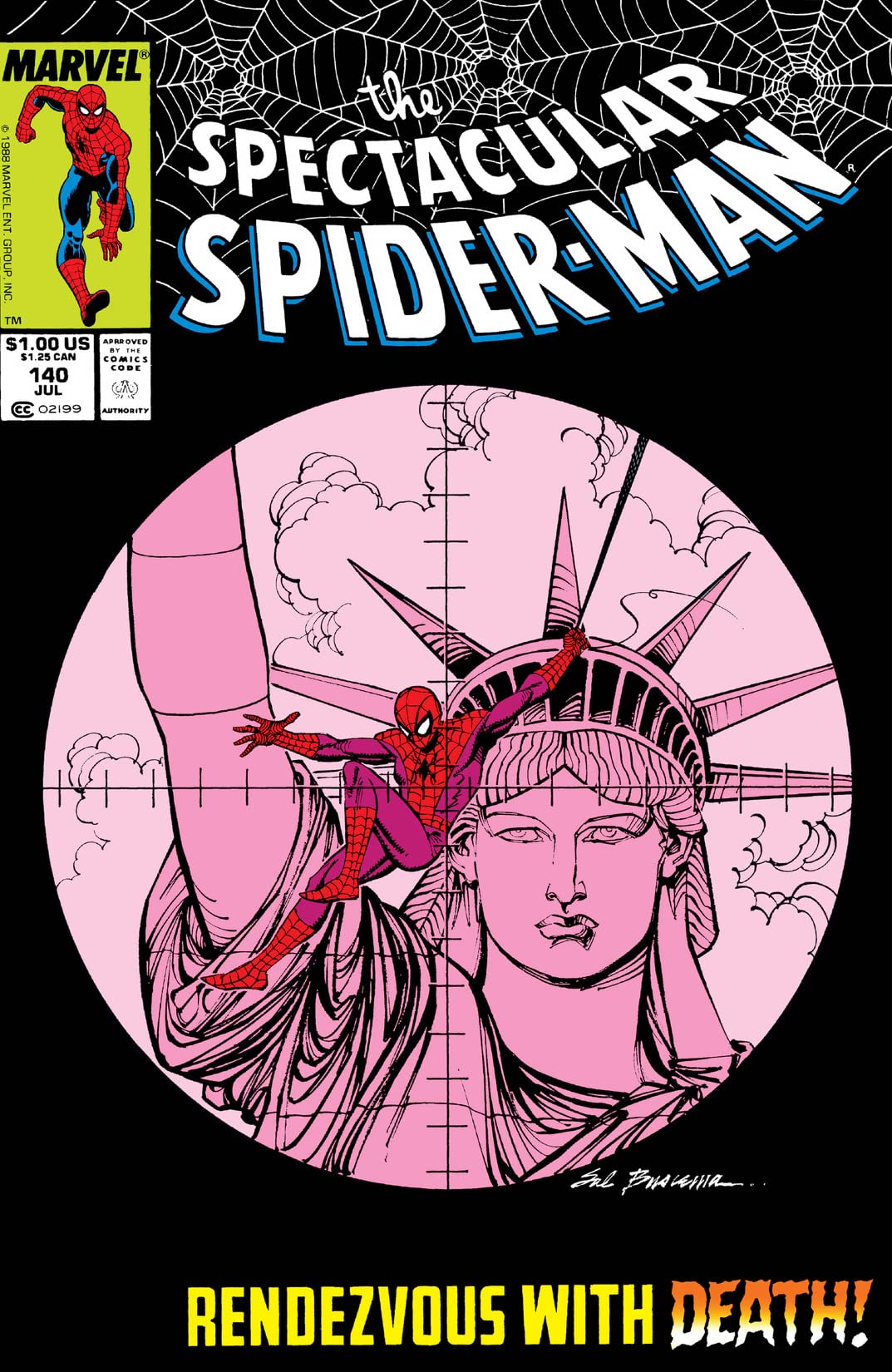 The Spectacular Spider-Man #140 cover