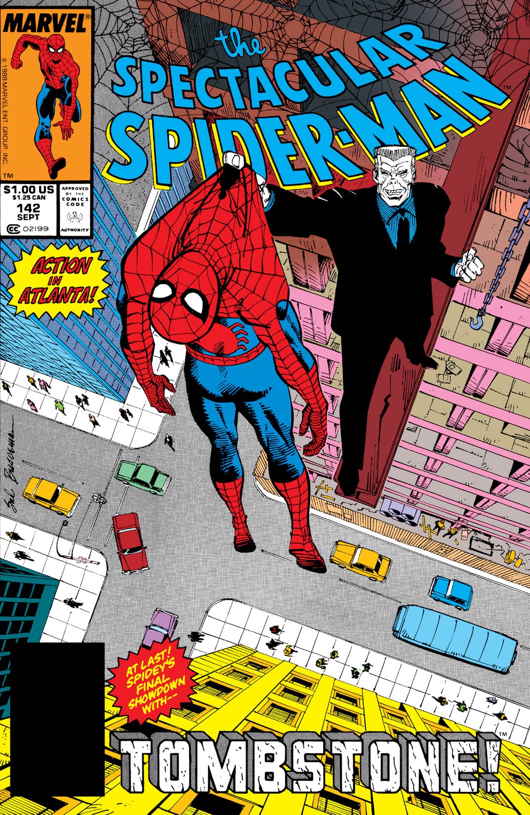 The Spectacular Spider-Man #142 cover
