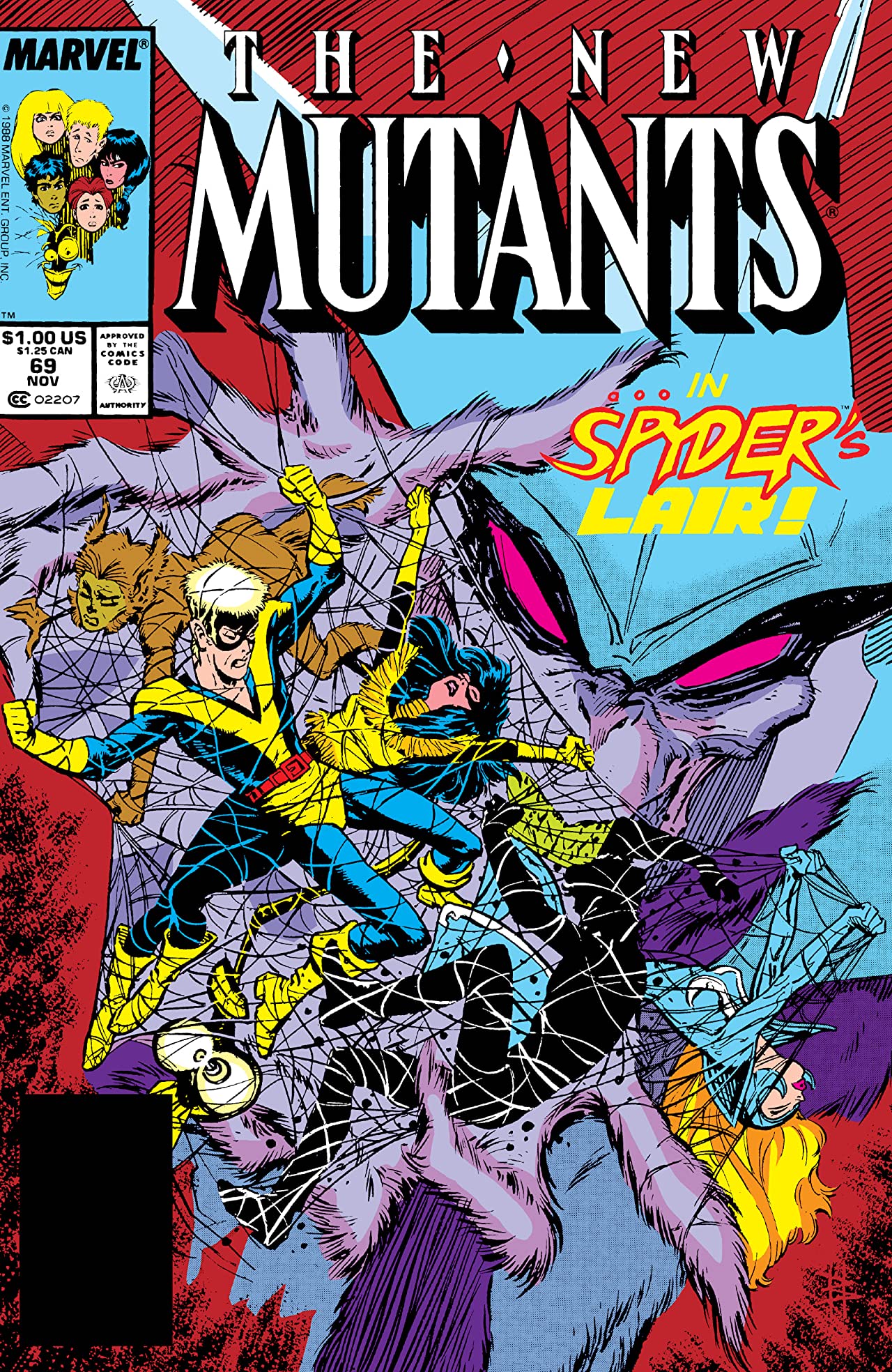 The New Mutants #69 cover
