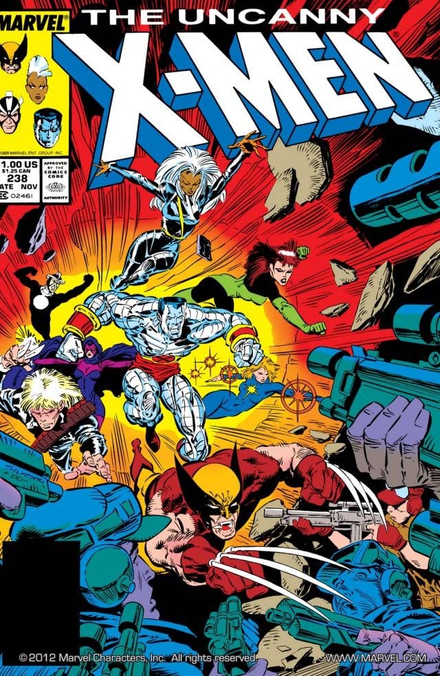 The Uncanny X-Men #238 cover