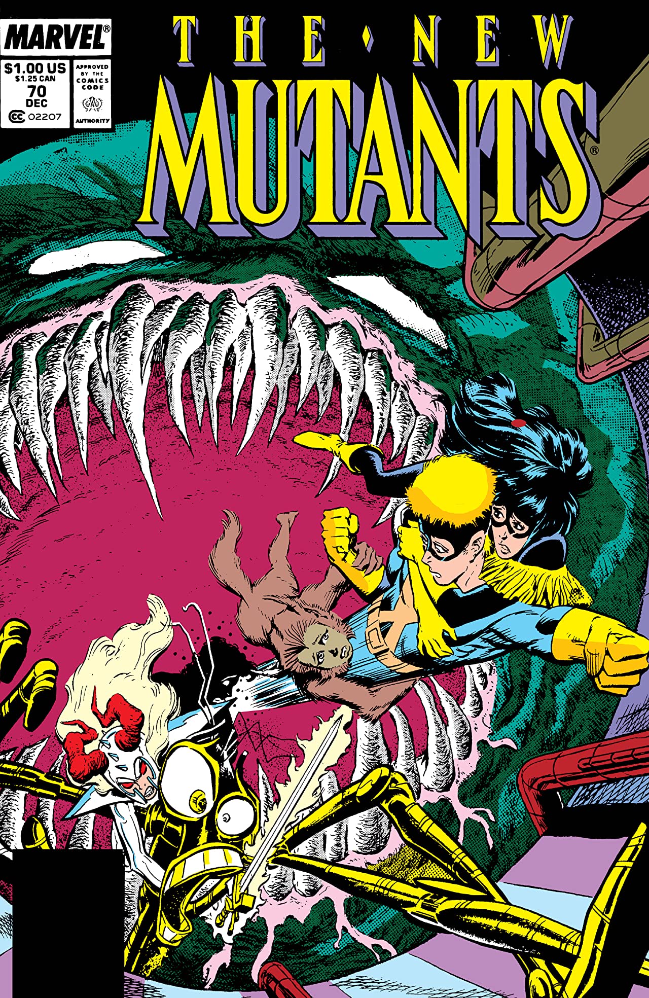 The New Mutants #70 cover