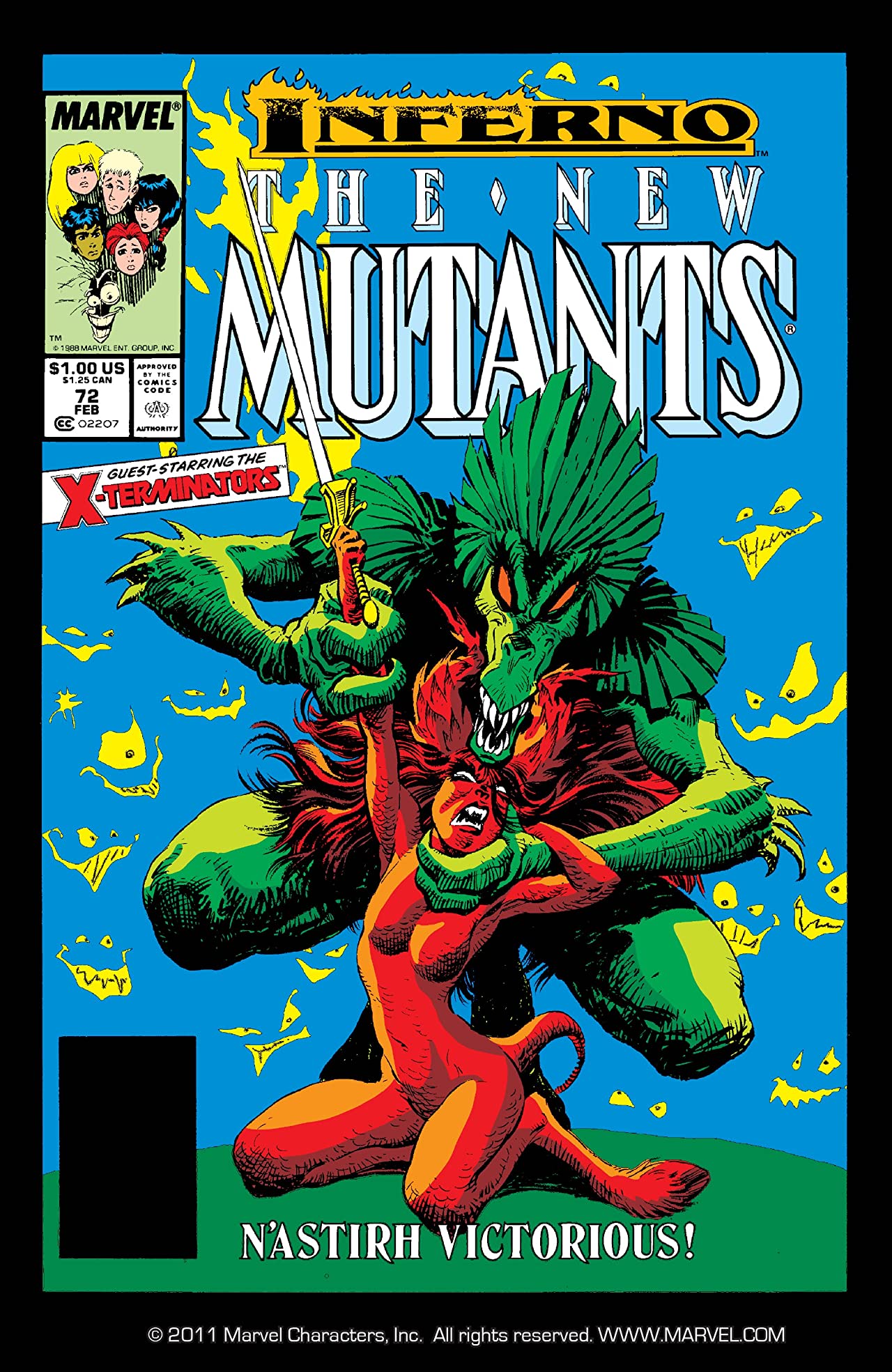 The New Mutants #72 cover