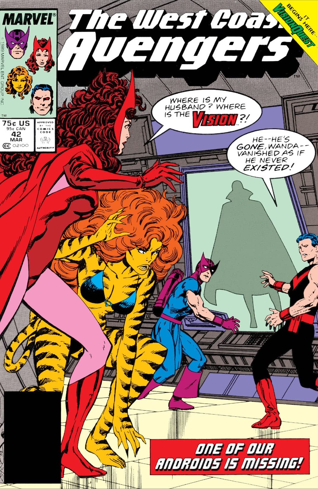 West Coast Avengers #42 cover