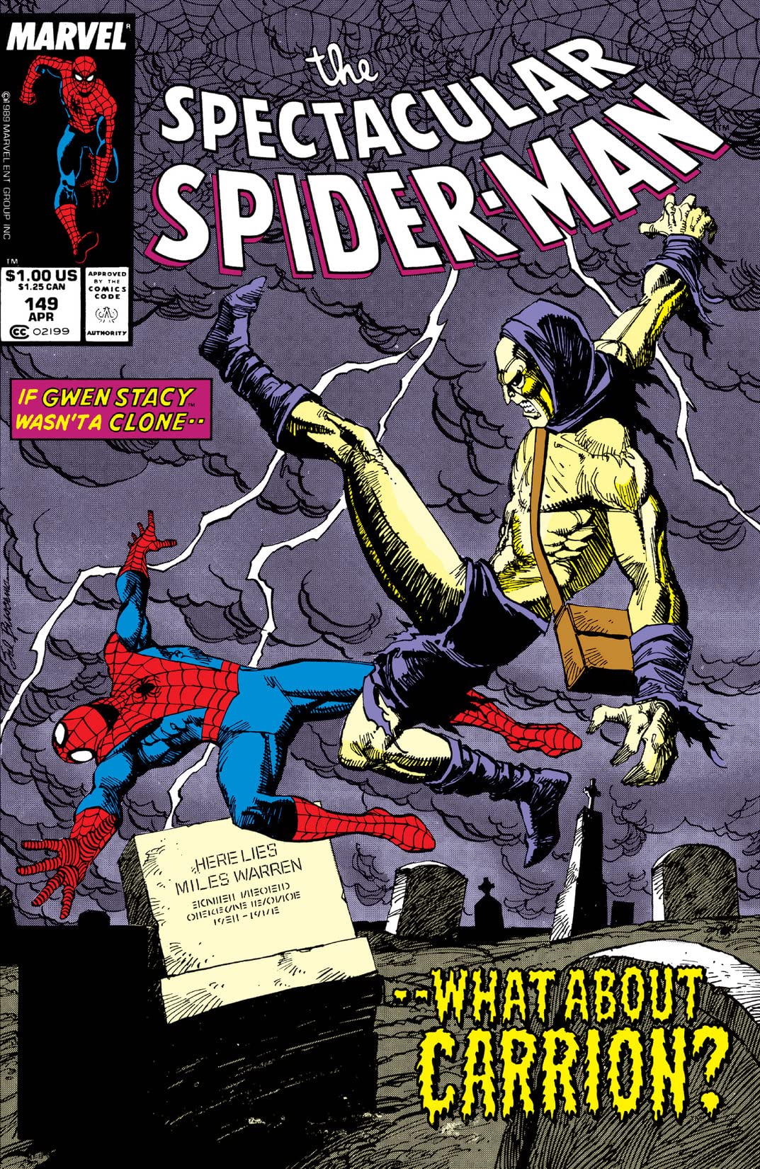 The Spectacular Spider-Man #149 cover