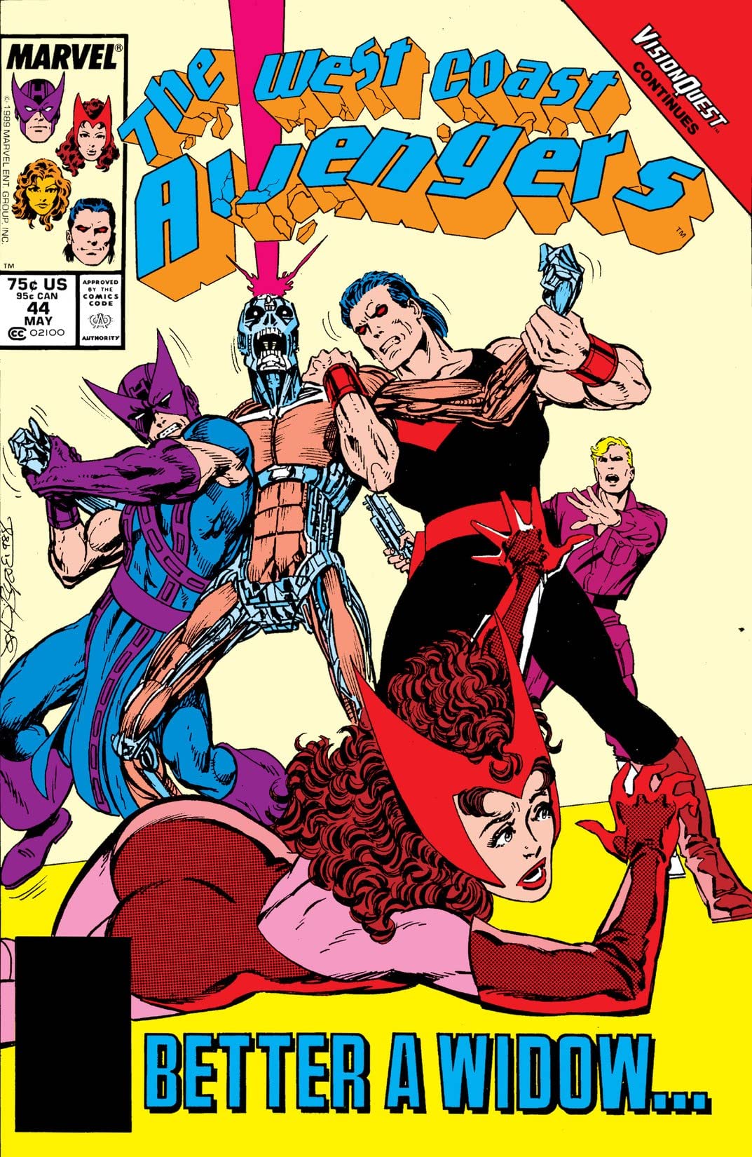 West Coast Avengers #44 cover
