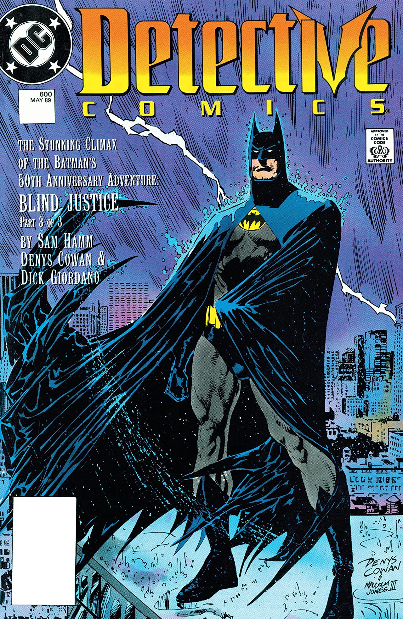 Detective Comics #600 cover