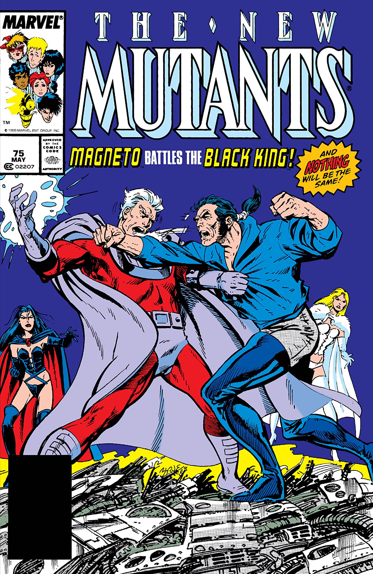 The New Mutants #75 cover