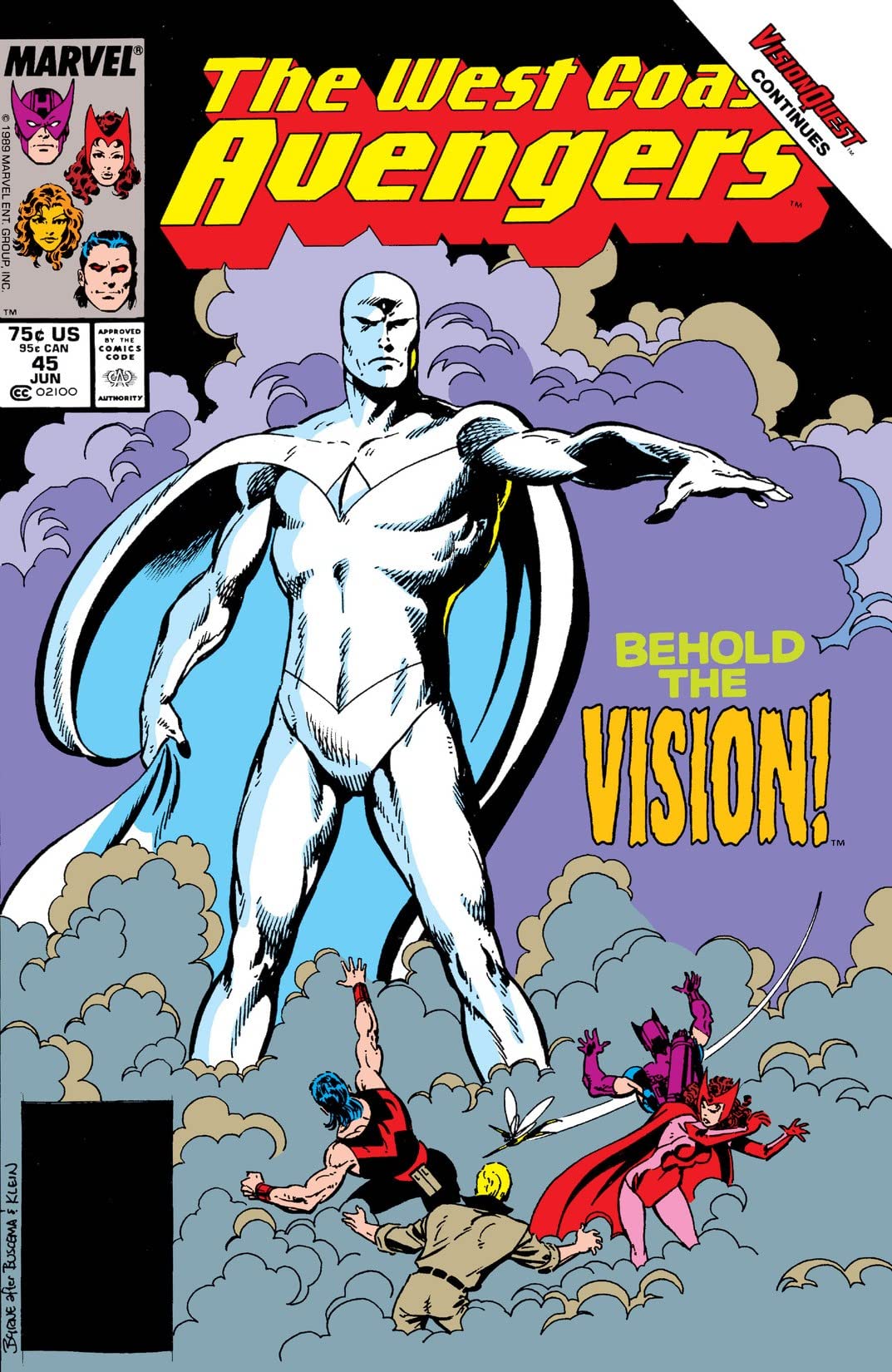 West Coast Avengers #45 cover