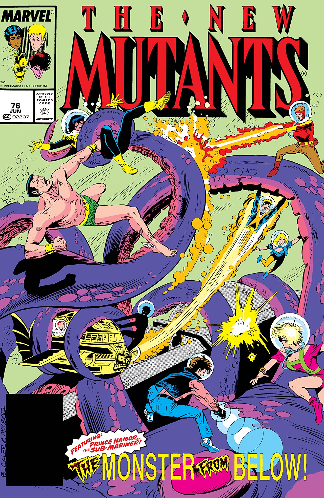 The New Mutants #76 cover