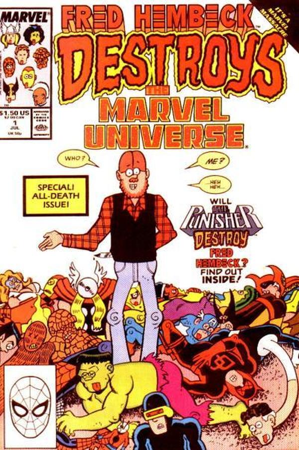Fred Hembeck Destroys the Marvel Universe #1 cover
