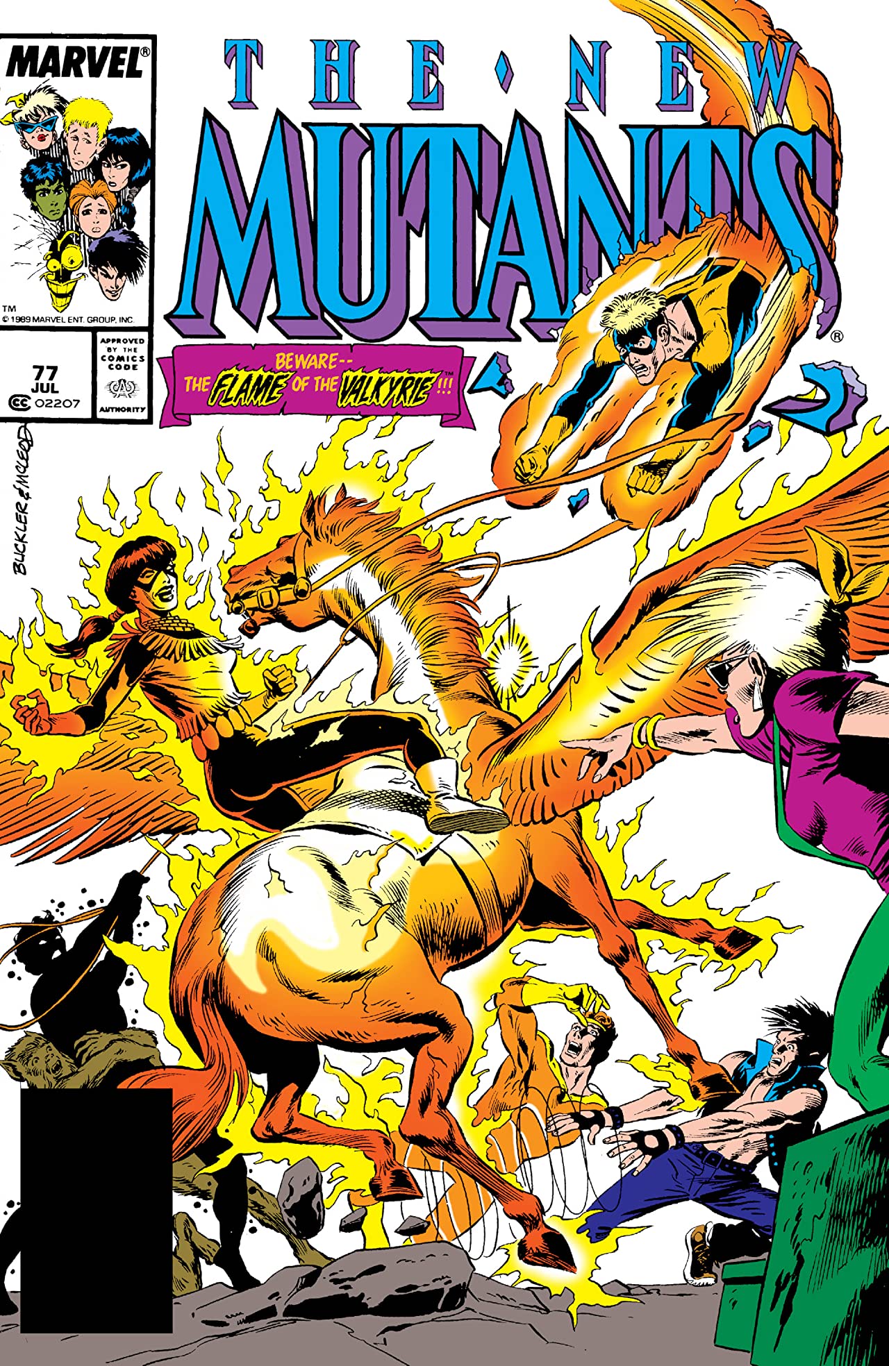 The New Mutants #77 cover