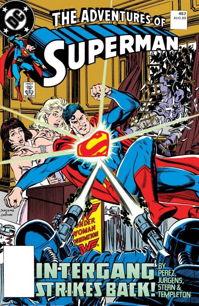Adventures of Superman #457 cover