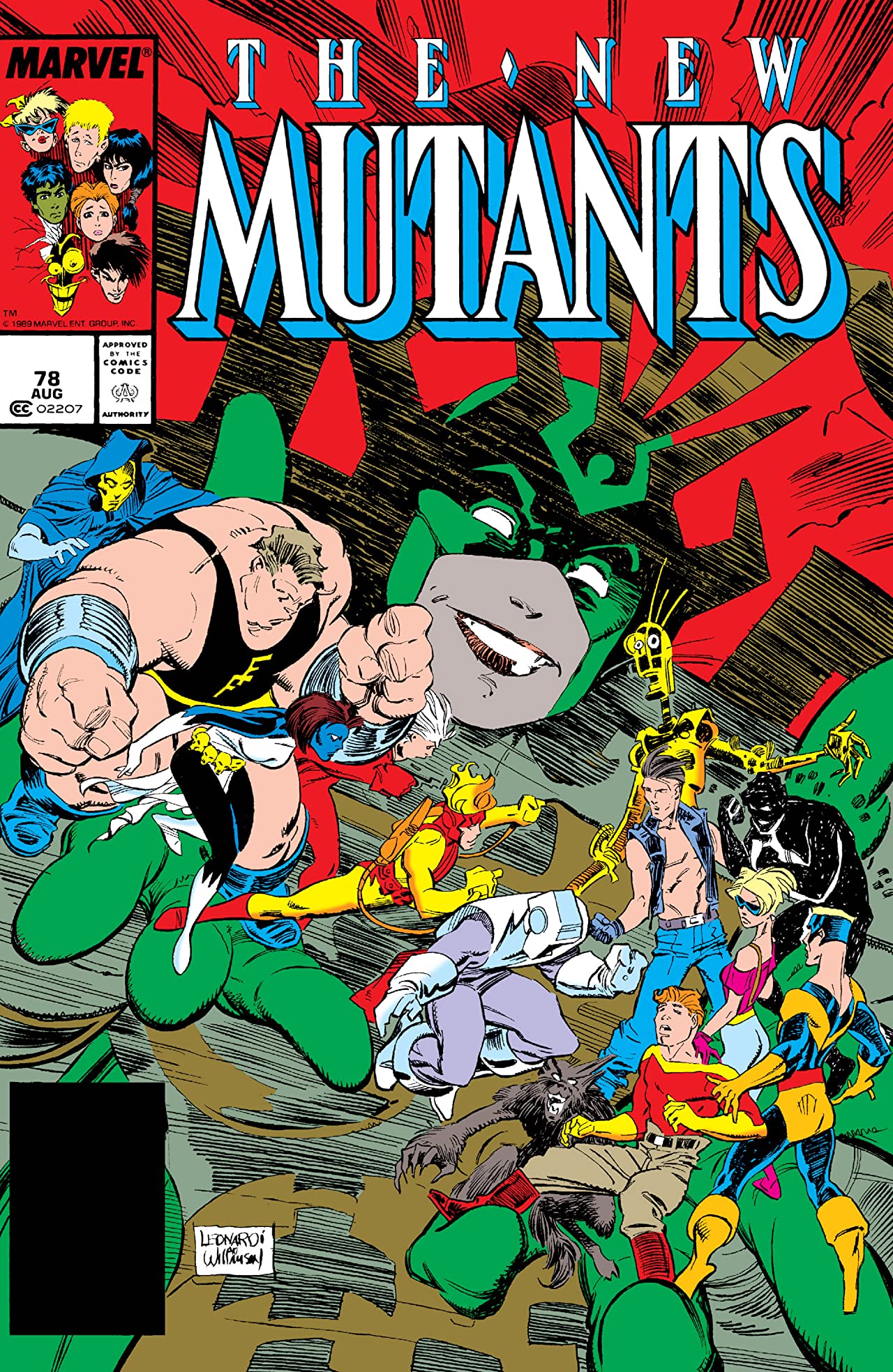 The New Mutants #78 cover