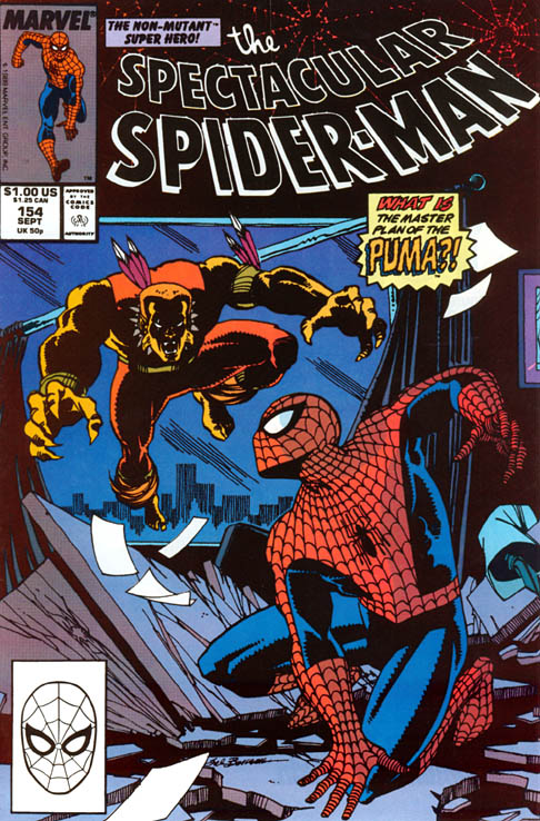 The Spectacular Spider-Man #154 cover