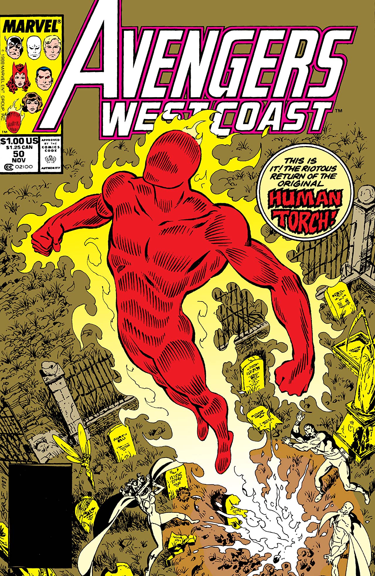 Avengers West Coast #50 cover