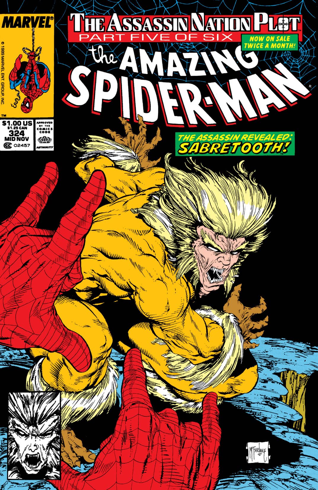 The Amazing Spider-Man #324 cover