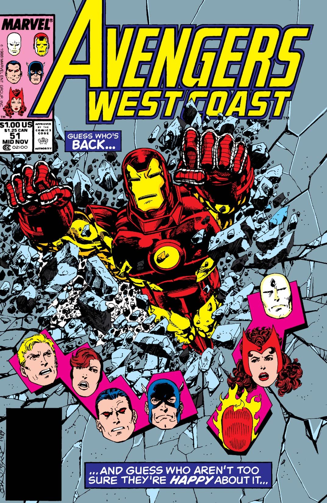 Avengers West Coast #51 cover