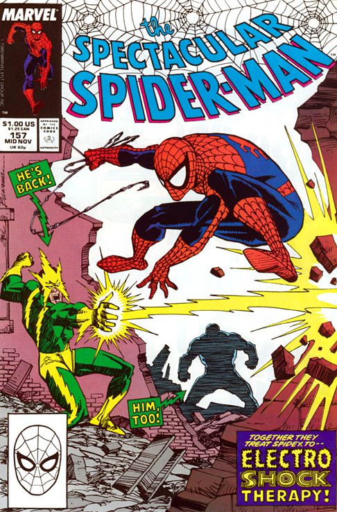 The Spectacular Spider-Man #157 cover