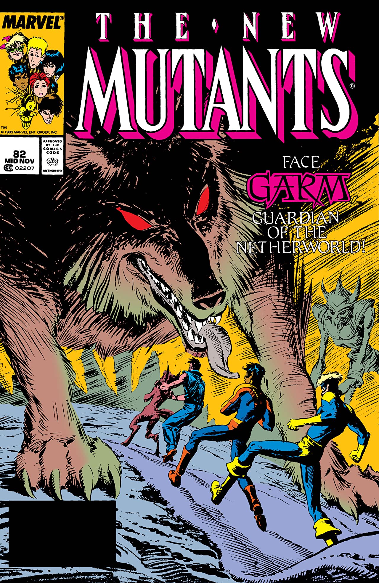 The New Mutants #82 cover