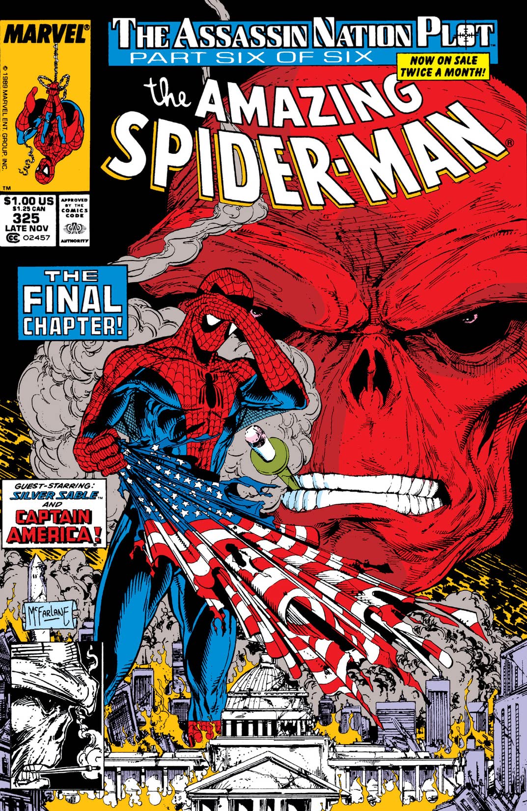 The Amazing Spider-Man #325 cover