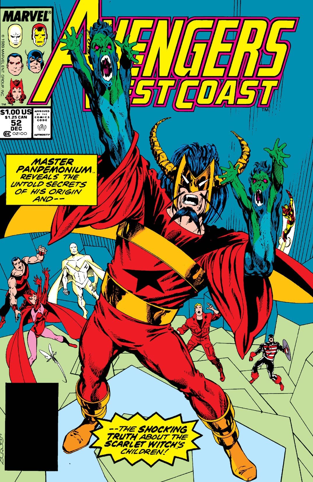 Avengers West Coast #52 cover