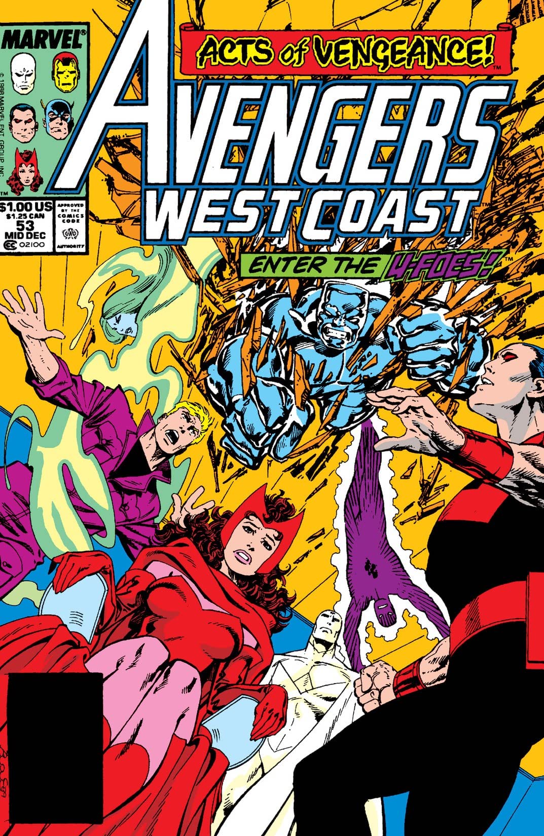 Avengers West Coast #53 cover