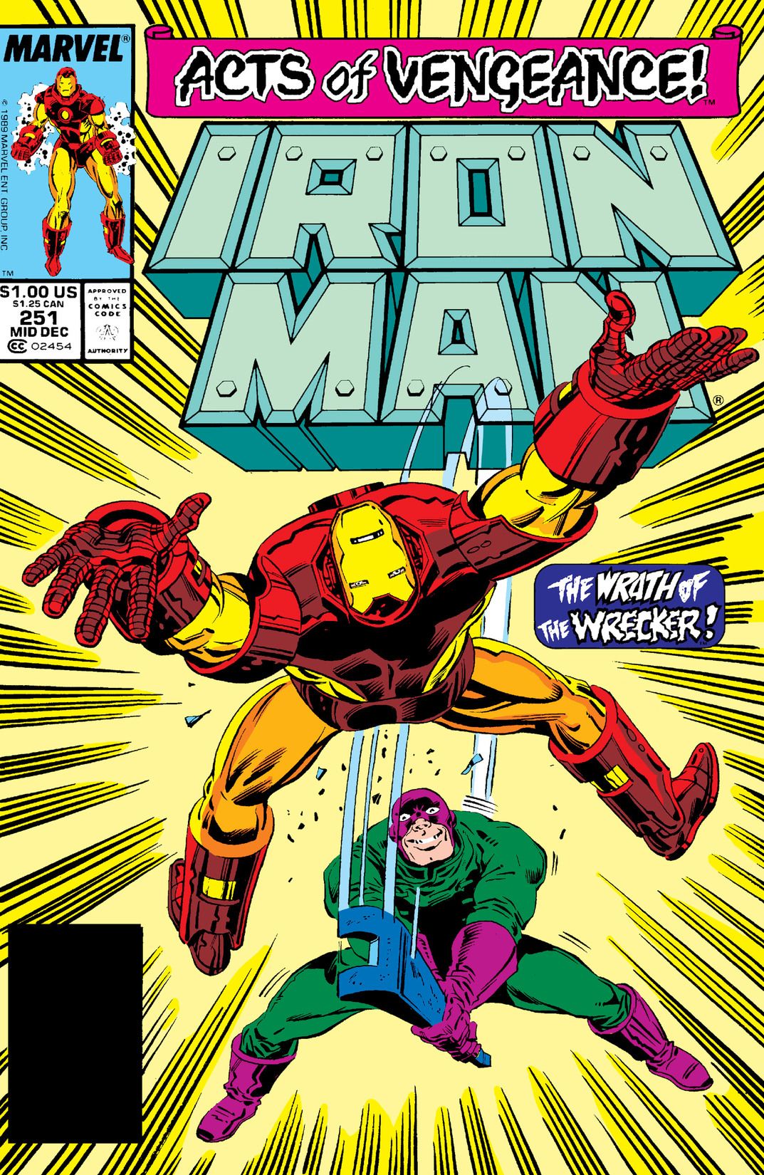 Iron Man #251 cover