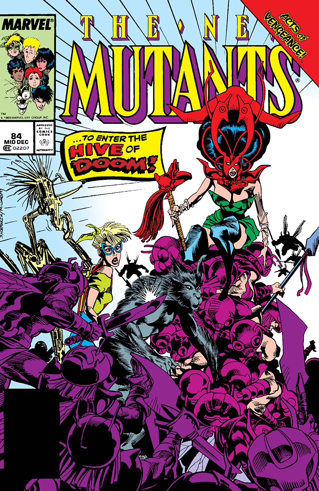 The New Mutants #84 cover