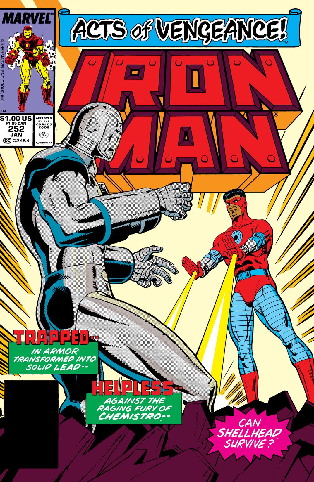 Iron Man #252 cover