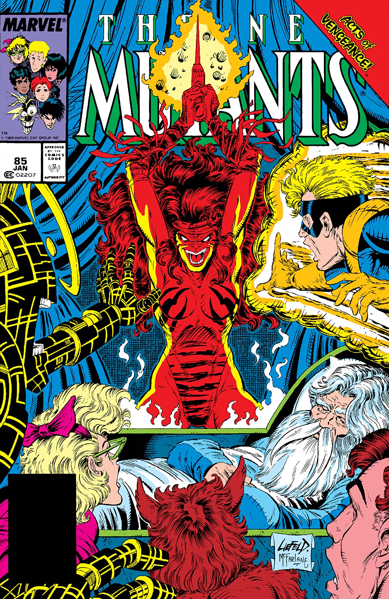 The New Mutants #85 cover