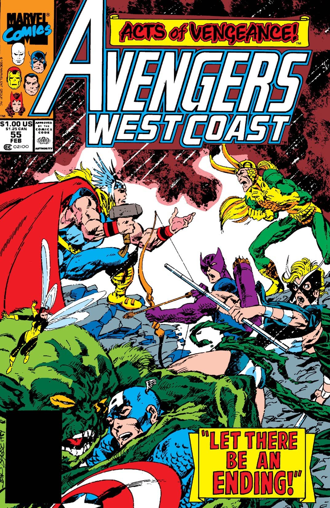 Avengers West Coast #55 cover
