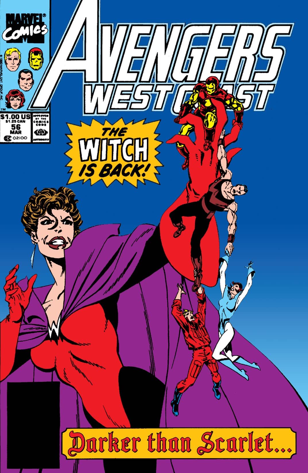 Avengers West Coast #56 cover