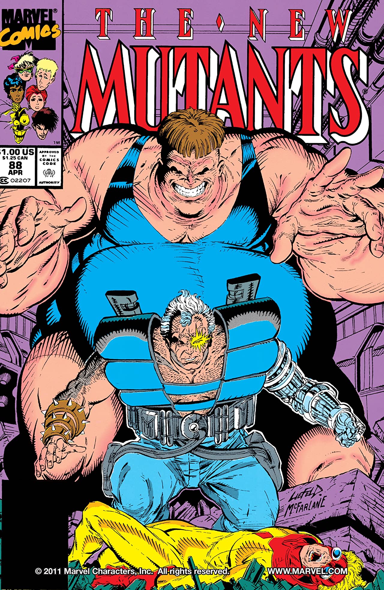 The New Mutants #88 cover