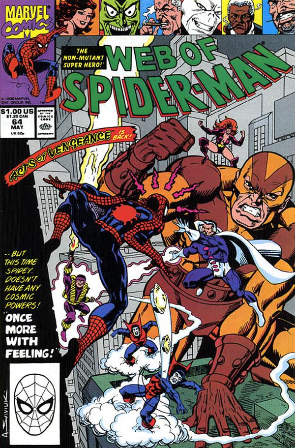 Web of Spider-Man #64 cover